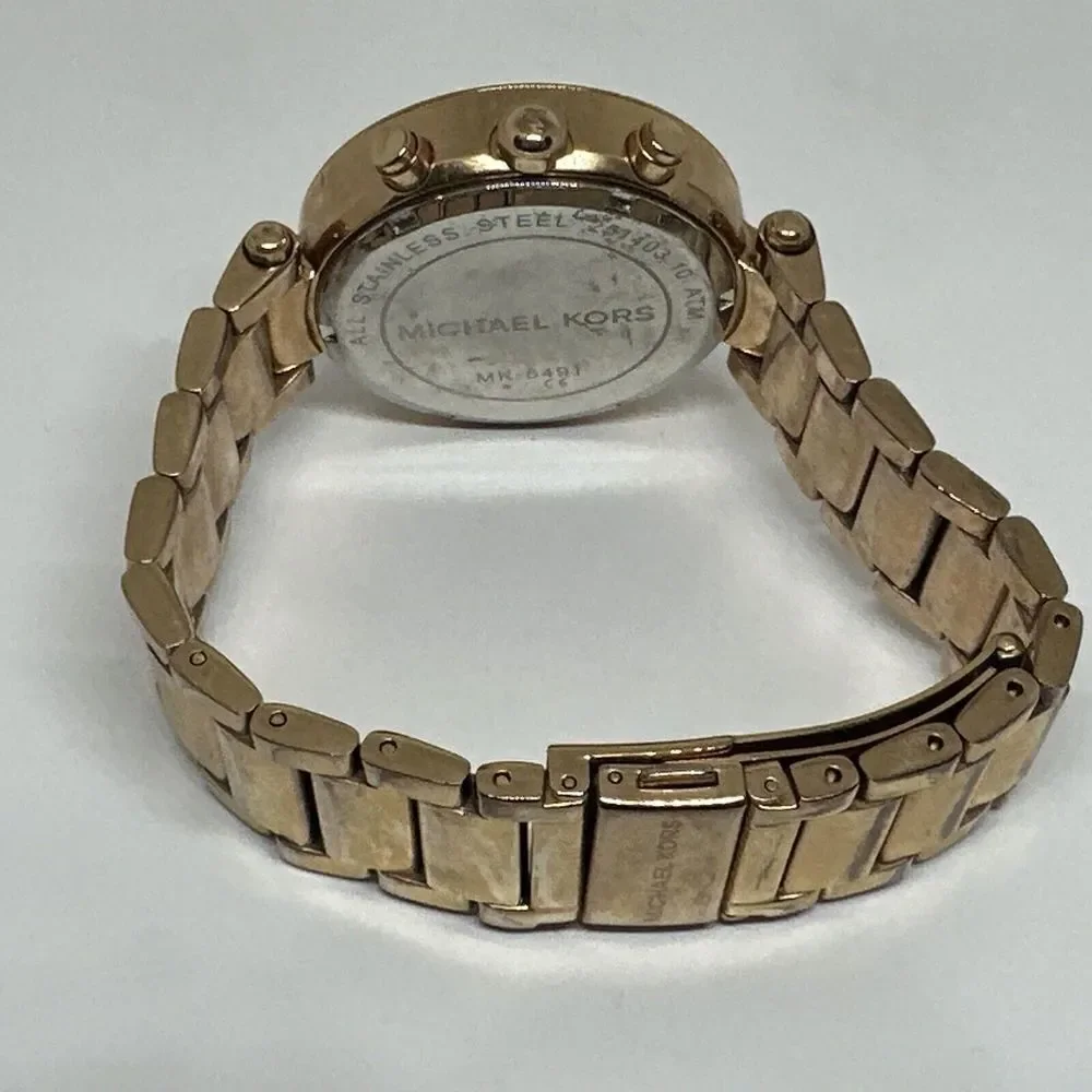 Michael Kors Parker MK5491 Women's Gold Stainless Steel Analog Dial Watch NUL34